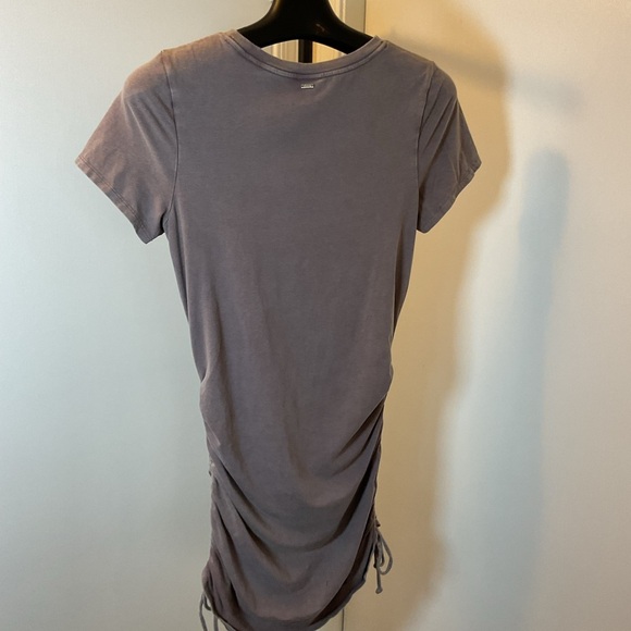 9. Victorias Secret PINK Gray with Side Ruched Shirt Dress Size Large - Picture 7 of 8